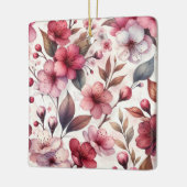 Cherry Blossom Keramisch Ornament (Links)