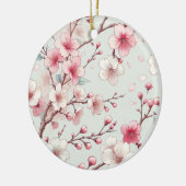 Cherry Blossom Keramisch Ornament (Links)