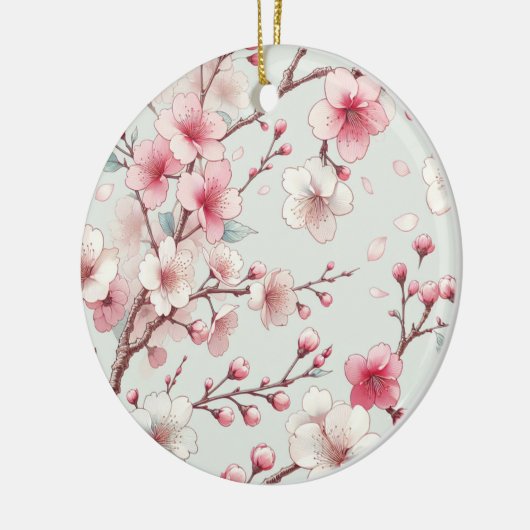 Cherry Blossom Keramisch Ornament (Links)