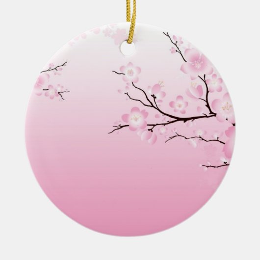 Cherry Blossom Keramisch Ornament (Voorkant)