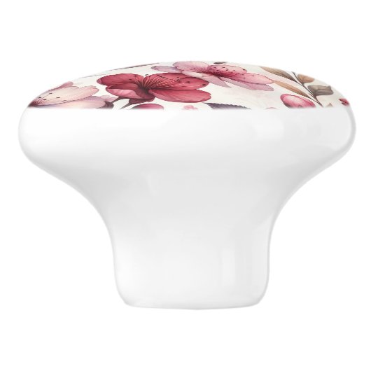 Cherry Blossom Keramische Knop (Zijkant)