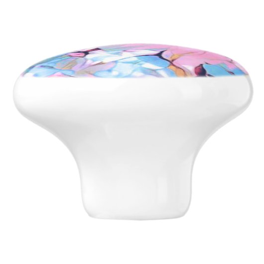 Cherry blossom keramische knop (Zijkant)