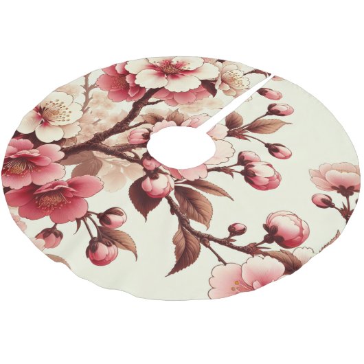 Cherry Blossom Kerstboom Rok (Gekanteld)