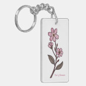 Cherry Blossom Keyring Sleutelhanger (Voorkant Links)