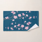 Cherry Blossom - Klassieke Blauw Bad Handdoek (Handdoek)
