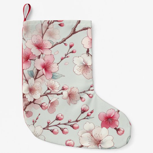Cherry Blossom Kleine Kerstsok (Voorkant)