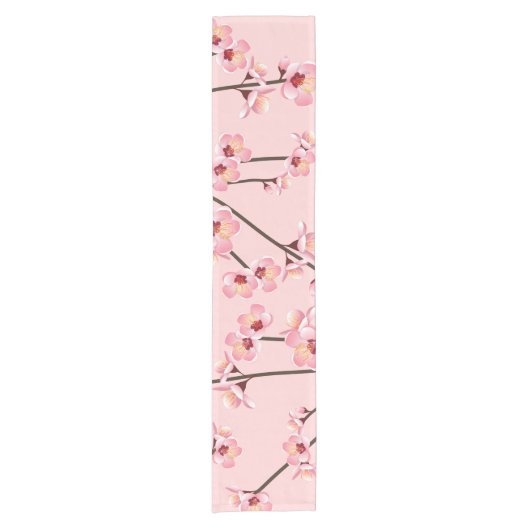 Cherry Blossom Korte Tafelloper (Voorkant)