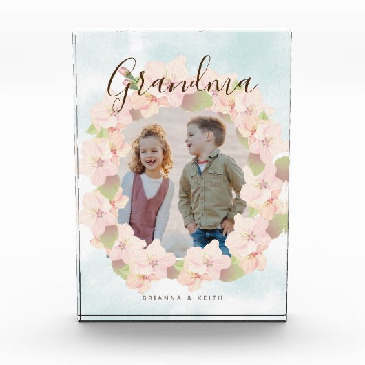 Cherry Blossom Krans Oma Roze Fotoblokken (Voorkant)