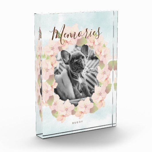 Cherry Blossom Krans Pet Pink Fotoblokken (Links)