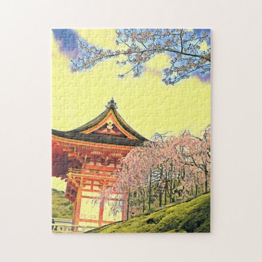 Cherry Blossom Kyoto Japan reizen Legpuzzel (Verticaal)