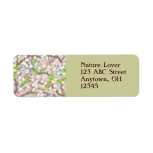 Cherry Blossom Label