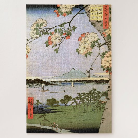 Cherry Blossom Landscape, Hiroshige, Ukiyoe Legpuzzel (Verticaal)