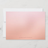 Cherry Blossom Landscape Verloving Invitation Kaart (Achterkant)