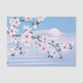 Cherry Blossom Landscape Zee Tissuepapier (Voorkant)