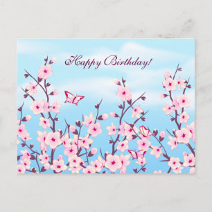 Cherry Blossom Landschap Briefkaart