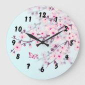 Cherry Blossom Landschap Grote Klok (Voorkant)
