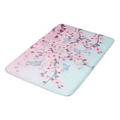 Cherry Blossom Landschap Pink Sky Blue Badmat (Gekanteld)