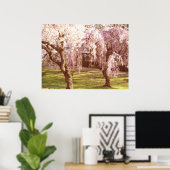 Cherry Blossom Landschap Poster (Thuiskantoor)