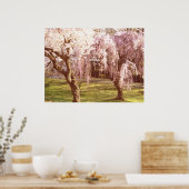 Cherry Blossom Landschap Poster (Keuken)
