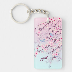 Cherry Blossom Landschap Sleutelhanger
