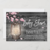 Cherry Blossom  Lantern Baby shower Kaart (Voorkant)