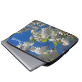 Cherry Blossom laptop hoesje Sleeve (Voorkant onderkant)