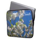 Cherry Blossom laptop hoesje Sleeve (Voorkant Links)