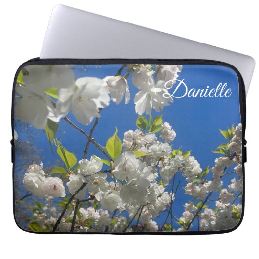Cherry Blossom laptop hoesje Sleeve (Voorkant)