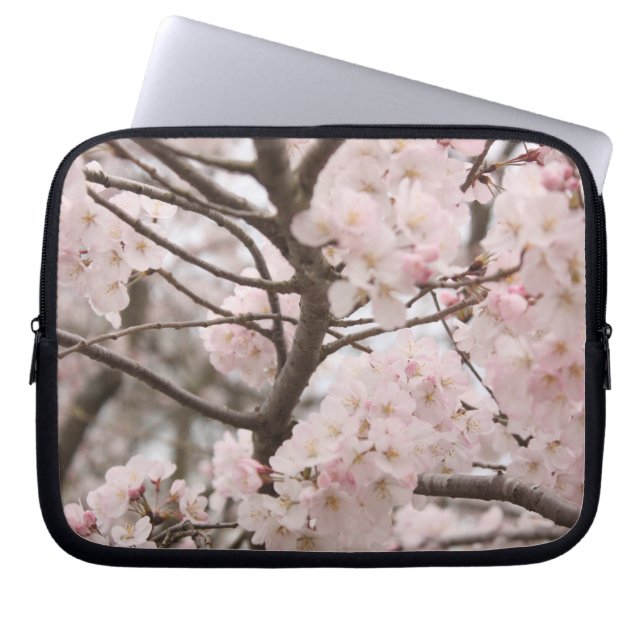 Cherry Blossom Laptop Sleeve (Voorkant)