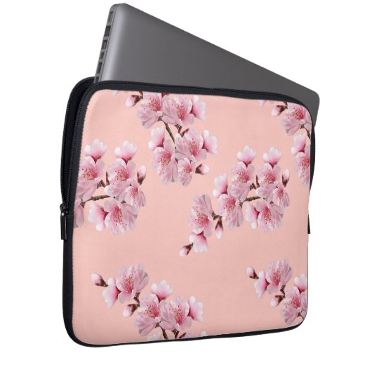 Cherry blossom laptop sleeve (Voorkant Rechts)
