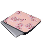 Cherry blossom laptop sleeve (Voorkant onderkant)