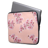 Cherry blossom laptop sleeve (Voorkant Links)