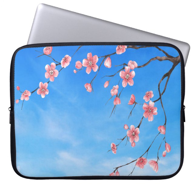 Cherry Blossom Laptop Sleeve (Voorkant)