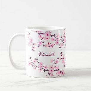 Cherry Blossom left-Hander Monogram Coffee Mok