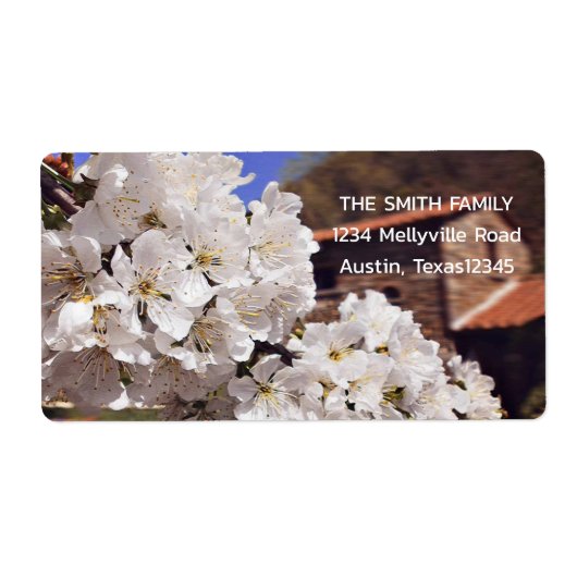 Cherry Blossom. Lente. Etiket (Voorkant)