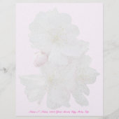Cherry Blossom Letterhead Stationery Briefhoofd Sjabloon (Voorkant)