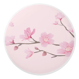 Cherry Blossom - Licht Roze Keramische Knop