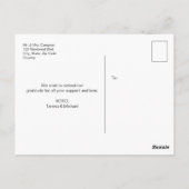 Cherry Blossom liefde en bedankt bruiloft Dank u, Briefkaart (Achterkant)