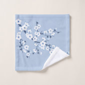 Cherry Blossom Light Blue Bad Handdoek (Wasdoekje)