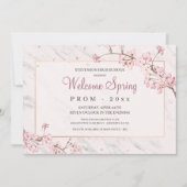 Cherry Blossom Lijst Prom Uitnodiging (Voorkant)