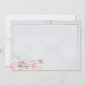 Cherry Blossom Lijst Religieuze Kaart (Achterkant)