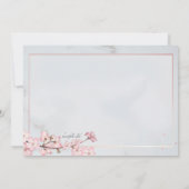 Cherry Blossom Lijst Vrijgezellenfeest Kaart (Achterkant)