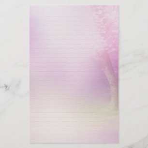 Cherry Blossom Lined Writing Paper Briefpapier