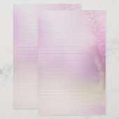 Cherry Blossom Lined Writing Paper Briefpapier (Voorkant / Achterkant)