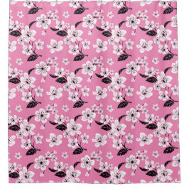 CHERRY BLOSSOM  (LITE PINK) Shower Curtain Douchegordijn
