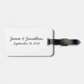  Cherry Blossom Love Bird Mint Bagagelabel (Achterkant horizontaal)