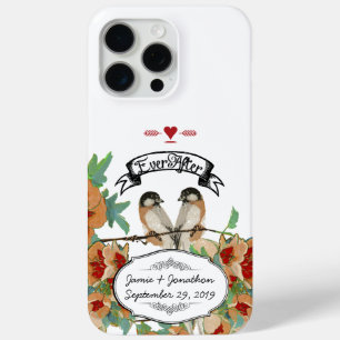 Cherry Blossom Love Bird Mint iPhone 15 Pro Max Hoesje