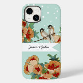 Cherry Blossom Love Bird Mint Case-Mate iPhone Case (Achterkant)
