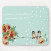  Cherry Blossom Love Bird Mint Muismat (Voorkant)