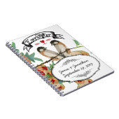  Cherry Blossom Love Bird Mint Notitieboek (Rechterzijde)